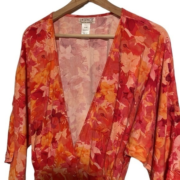L*Space Into the Tropics Pfeiffer Dress Women’s Size XS Swim Coverup Floral‎ - Picture 5 of 10